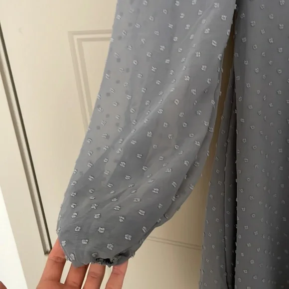 Missguided Polka Dot Grey Dress - Picture 3 of 4